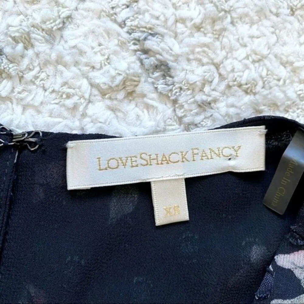 LoveShackFancy Kaia Silk Floral Mini Dress Size XS - Picture 7 of 13